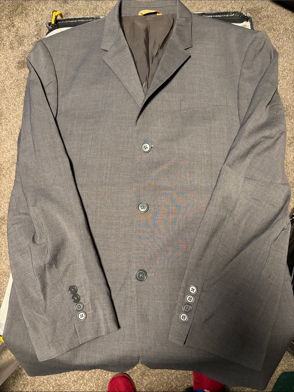 Donna Karan Signature Charcoal Gray Lined Blazer